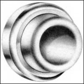 Baldwin Wall Flush Bumper Concave Design - 4273