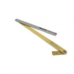 Glynn-Johnson 104S-3 Heavy Duty Size 4 Surface Concealed Overhead Stop - Bright Brass