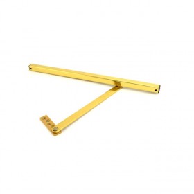 Glynn-Johnson 452S-3 Medium Duty Size 2 Surface Overhead Stop - Bright Brass