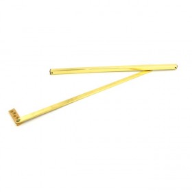 Glynn-Johnson 455S-3 Medium Duty Size 5 Surface Overhead Stop - Bright Brass