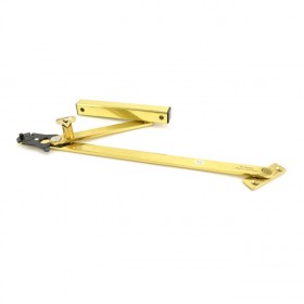 Glynn-Johnson 814H-3 Size 4 Short Body Heavy Duty Hold Open Surface Overhead Door Holder - Bright Brass