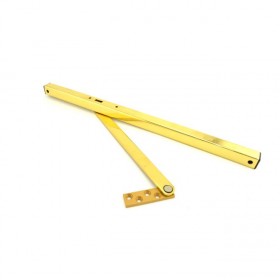 Glynn-Johnson 903S-3 Size 3 Heavy Duty Surface Overhead Stop - Bright Brass