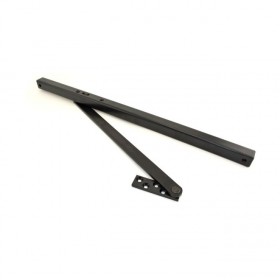 Glynn-Johnson 904H-SPBLK Size 4 Heavy Duty Hold Open Surface Overhead Door Holder - Black