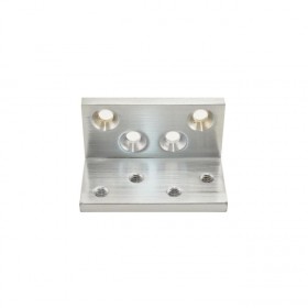 Glynn-Johnson AJK-9026D Angle Jamb Bracket for 80 / 90 Series - Satin Chrome