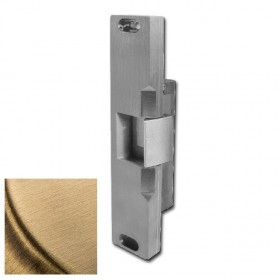 HES 3104F12D606 310-4 12D Fail Safe Electric Strike - Satin Brass