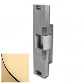 HES 3104F24D605LCBMA 310-4 24D Fail Safe Electric Strike with Latchbolt and Locking Cam Monitor - Bright Brass