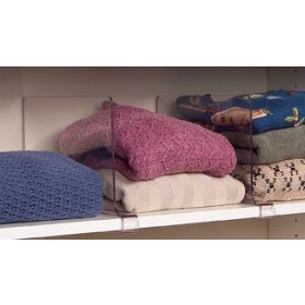 12-Pack Clear Acrylic 14" Shelf Dividers