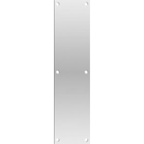 Deltana Push Plate 4" X 16" Stainless Steel - PP4016