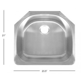 Deltana Solid Stainless Steel Undermount Sink