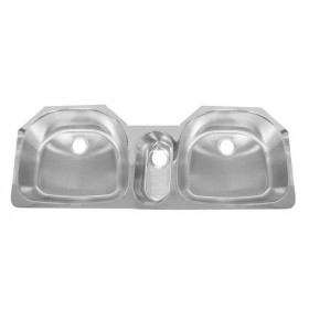 Deltana Solid Stainless Steel Triple Sink