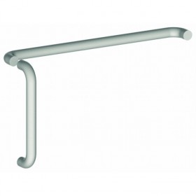 Hager 164D4 1-1/4" Round 12" Center to Center Door Pull and Push Set with Type 7 and 1 Fasteners - Satin Brass