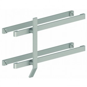 Hager 170D32 Flat Bar Door Pull and Push Set with Type 4 Fasteners - Bright Stainless Steel