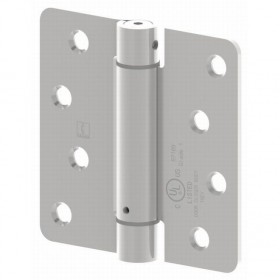 Hager 175131210R 3-1/2" x 3-1/2" 1/4" Radius Corner Steel Full Mortise Residential Spring Hinge, # 118636 Matte - Antique Bronze