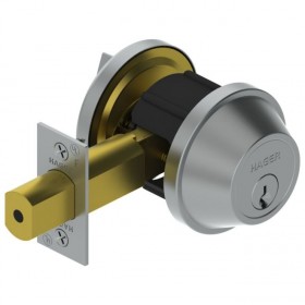 Hager 32154 Single Cylinder Deadbolt - Satin Brass