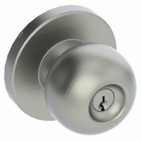 Hager 3570APO32D Apollo Knob Classroom Cylindrical Lock - Satin Stainless Steel
