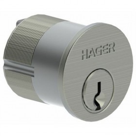Hager 390210118 1-1/8" Fixed Mortise Cylinder - Satin Bronze