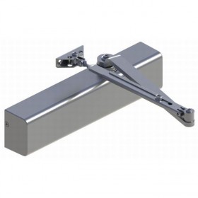 Hager 5200GOL Adjustable Regular Stop Track Arm Door Closer # 167045 - Gold