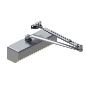 Hager 5300ALM Adjustable Regular Stop Track Arm Door Closer # 166335 - Aluminum