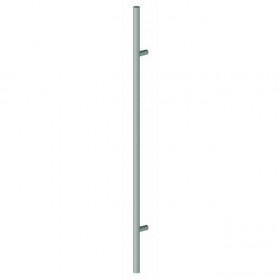 Hager 915B15ABTB72 72" Back to Back Straight Mounting Vertical Door Pull with 56" Center to Center - Antique Nickel