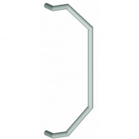 Hager 988B26D Offset Angled Door Pull with Back to Back Mounting and 24" Center to Center # 032030 - Satin Chrome