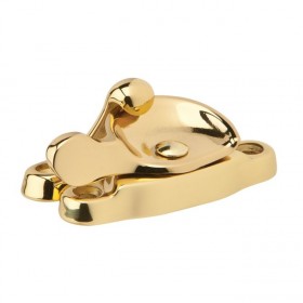 Ives 07 Window Lock - Bright Brass