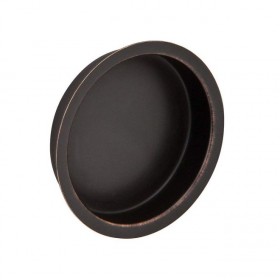 Ives 221B 2-1/8" Round Flush Pull - Aged Bronze