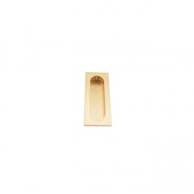 Ives 222B Rectangular Flush Pull - Satin Bronze