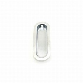 Ives 223B Oval Flush Pull - Satin Chrome