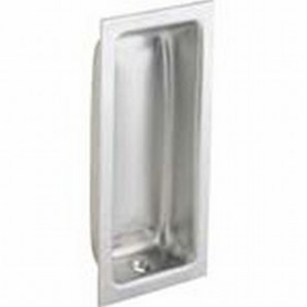 Ives 227B Large Rectangular Flush Pull - Satin Chrome