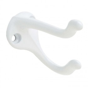 Ives 571A Coat and Hat Hook - White