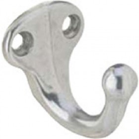 Ives 581A Single Wardrobe Hook - Aluminum