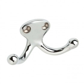 Ives 582MB Double Wardrobe Hook - Bright Chrome