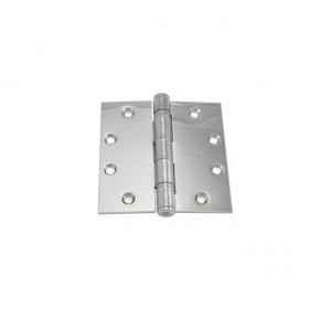 Ives 5BB1412 4-1/2" x 4-1/2" Five Knuckle Ball Bearing Standard Weight Hinge - Bright Chrome