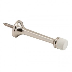 Ives 61A 3-3/16" Solid Door Stop - Bright Nickel
