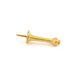 Ives 64A 3-1/4" Solid Door Stop - Bright Brass