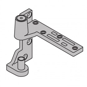 Ives 7215FBTM Left Hand Fire Rated 3/4" Offset Bottom Pivot 500 Pound - Satin Brass Painted