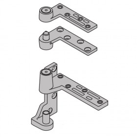 Ives 7215FSET Right Hand Fire Rated 3/4" Offset Pivot Set 500 Pound - Satin Chrome
