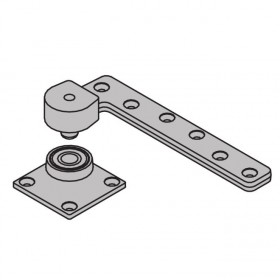 Ives 7226BTM 3/4" Offset Base Plate Bottom Pivot 600 Pound - Bright Chrome