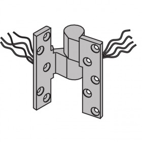 Ives 7226PTINT 3/4" Offset Base Plate Power Transfer Intermediate Pivot 600 Pound - Aluminum Painted