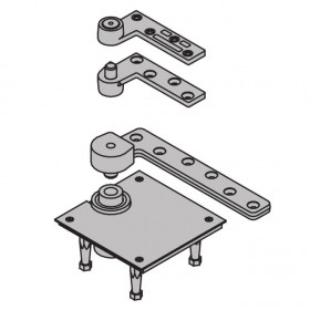 Ives 7227FSET 3/4" Offset Fire Rated Cement Case Pivot Set 700 Pound - Satin Stainless Steel