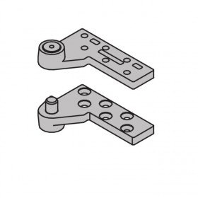 Ives 7230FTOP 3/4" Offset Heavy Duty Fire Rated Base Plate Top Pivot 1000 Pound - Satin Stainless Steel