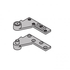 Ives 7244FTOP 1-1/2" Offset Fire Rated Base Plate Top Pivot 400 Pound - Satin Chrome