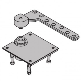 Ives 7245FBTM 1-1/2" Offset Fire Rated Base Plate Bottom Pivot 500 Pound - Dark Bronze Painted