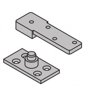Ives 7255JBTM 1-1/2" Center Hung Jamb Mount Bottom Pivot 500 Pounds - Bright Stainless Steel