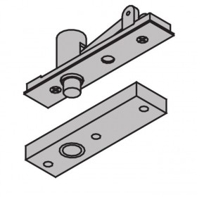 Ives 7255TOP 1-1/2" Center Hung Base Plate Top Pivot 500 Pounds - Black