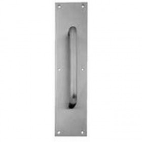 Ives 83028 8" Straight Pull 3/4" Round with 3-1/2" x 15" Plate - Oil Rubbed Bronze
