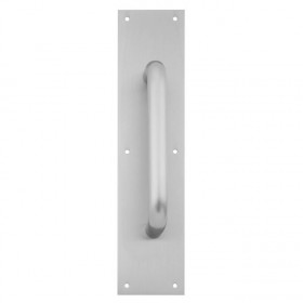 Ives 830310 10" Straight Pull 1" Round with 4" x 16" Plate - Satin Chrome