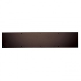 Ives 84004ECS 10" x 34" Kick Plate with 4 Beveled Edges and Counter Sink Holes - Oil Rubbed Bronze
