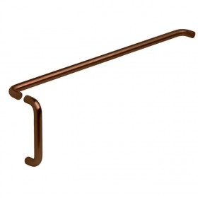Ives 9103EZHD288 28" Push Bar and 8" Pull Combo, 1" Round and 2-1/2" Projection - Oil Rubbed Bronze