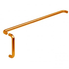 Ives 9103EZHD330 33" Push Bar and 10" Pull Combo, 1" Round and 2-1/2" Projection - Satin Bronze